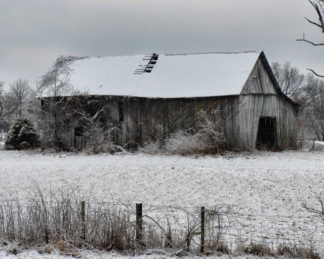 Winter Barn